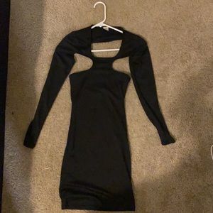 Long sleeve mini dress